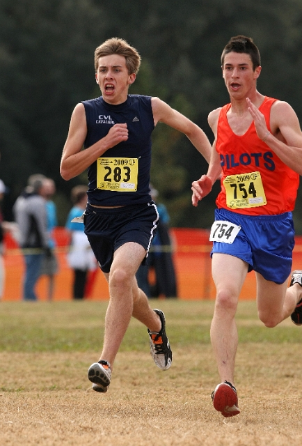 2009 CIF XC Boys D5-128.JPG - 2009 California CIF Cross Country Championships, Woodward Park, Fresno, California